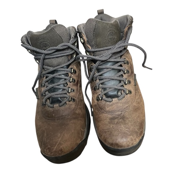 Timberland Men's Waterproof Brown 10 1/2 Hiking Boot Excellent Condition 6" High - Picture 4 of 10
